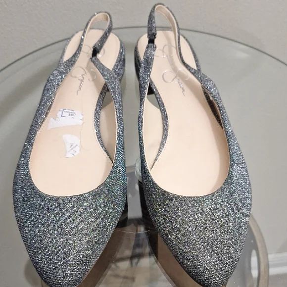 Jessica Simpson Glittery Slingbacks - Picture 3 of 9
